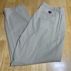 Vintage Polo Ralph Lauren Pants Mens 36x30 Beige Chino Cotton USA Made 90s‎ A-47